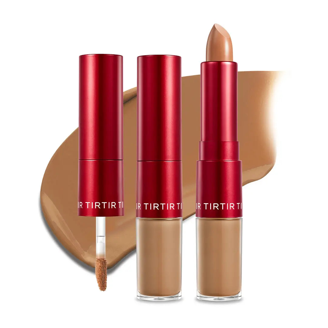 [TIRTIR Official] Glide & Hide Dual Concealer and Foundation 2-In-1 Stick L Lightweight Coverage, Flawless Makeup Cosmetic Foundation Stick