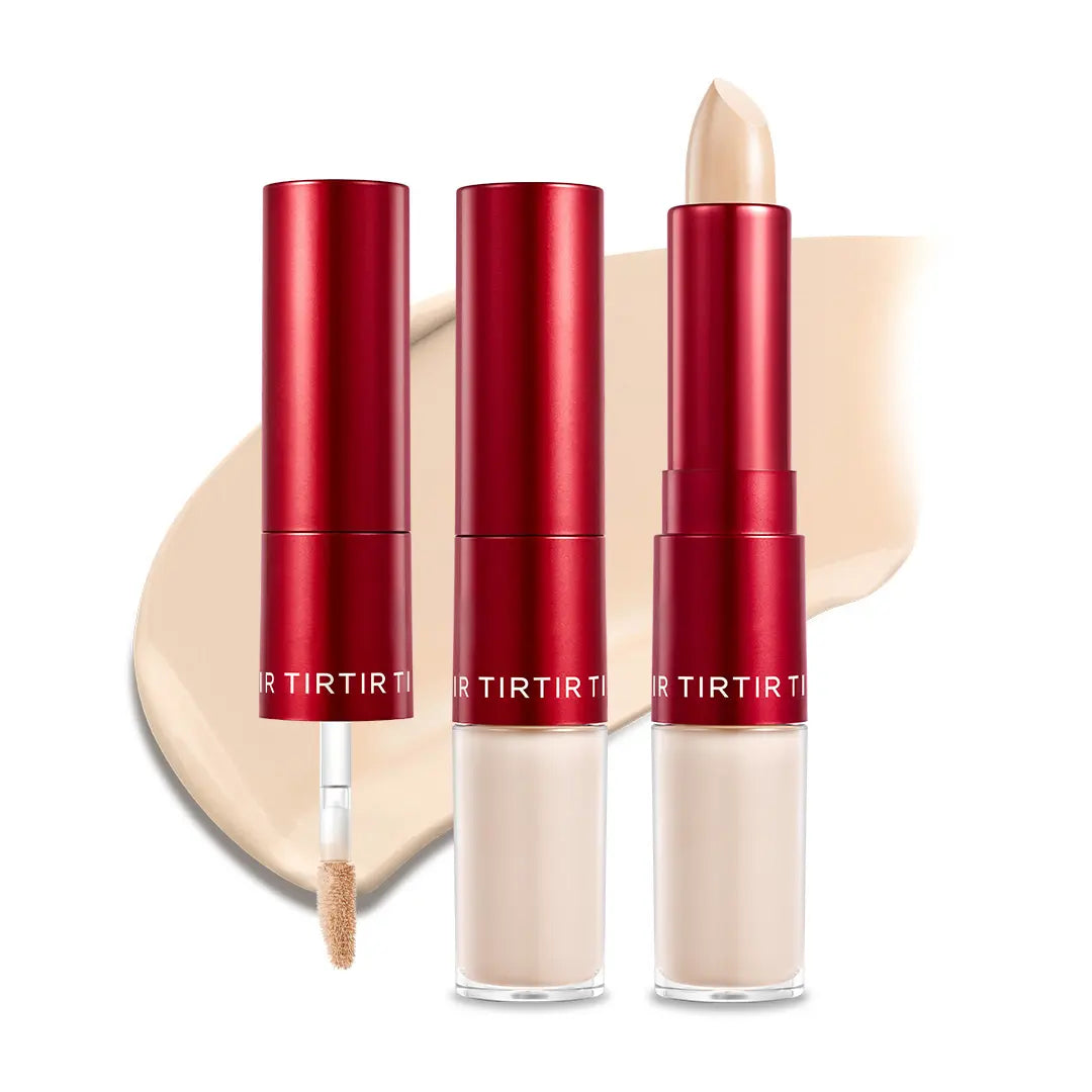 [TIRTIR Official] Glide & Hide Dual Concealer and Foundation 2-In-1 Stick L Lightweight Coverage, Flawless Makeup Cosmetic Foundation Stick