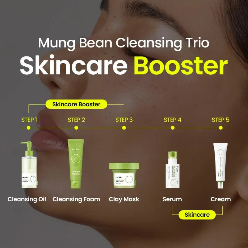 [Beplain Official] Korean No.1 Pore-Cleansing Trio | Facial | Skin Repair | Cleansing Oil | Korean Skincare | Foam | Clay Mask | Glow Kit | Special Porecare Calming