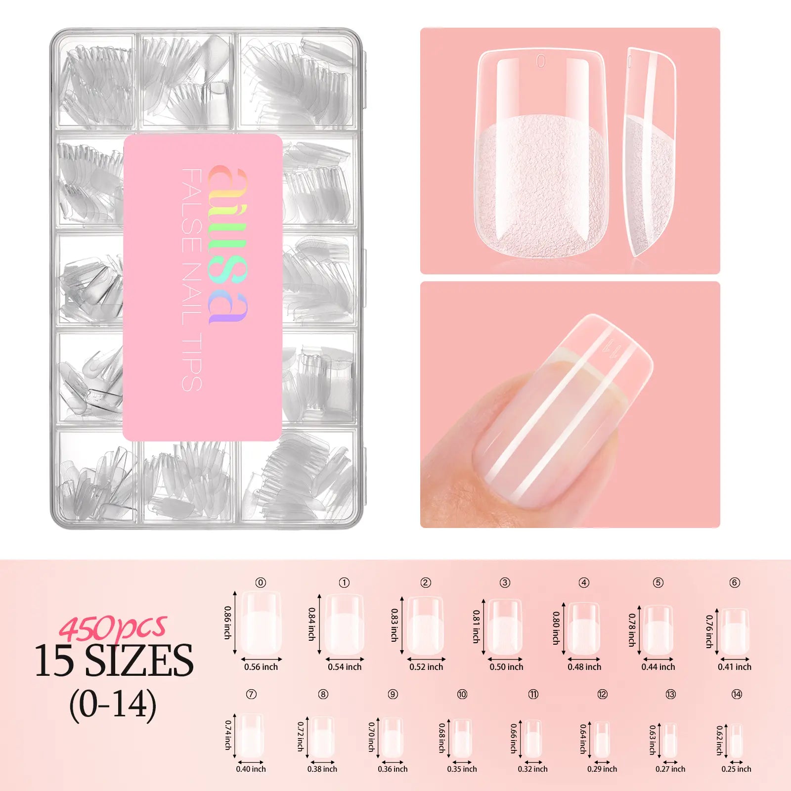 Aillsa Glamhold Solid Nail Glue Set, Handheld UV Lamp for Press on Nails, Clear Nail Tips and Gel X Nail Glue Long-Lasting Strong Adhesion Solid Gel DIY Fall Nail Art Home, UV Light Cured Needed