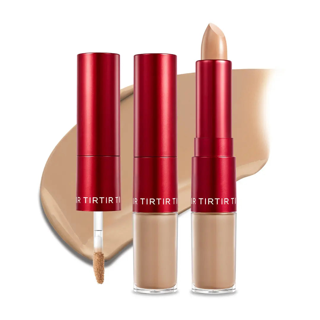 [TIRTIR Official] Glide & Hide Dual Concealer and Foundation 2-In-1 Stick L Lightweight Coverage, Flawless Makeup Cosmetic Foundation Stick