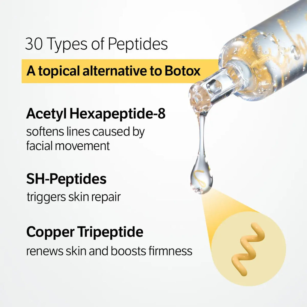 [Sungboon] Silk Lifting Peptide Ampoule | Wrinkle Care | Face-Lift at Home Serum with Peptides & Deep Collagen | Plumping, Smooth, anti Aging Korean Skincare (30Ml)