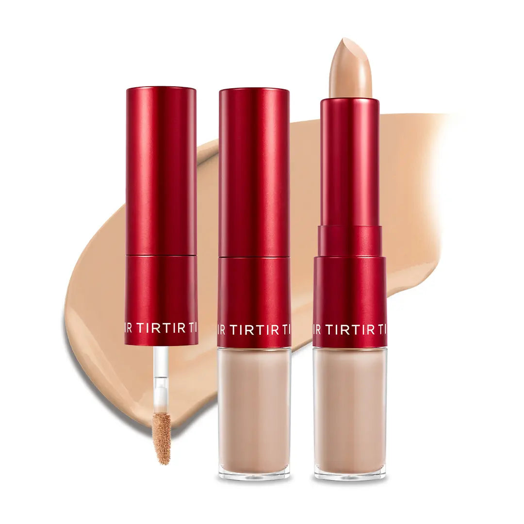 [TIRTIR Official] Glide & Hide Dual Concealer and Foundation 2-In-1 Stick L Lightweight Coverage, Flawless Makeup Cosmetic Foundation Stick