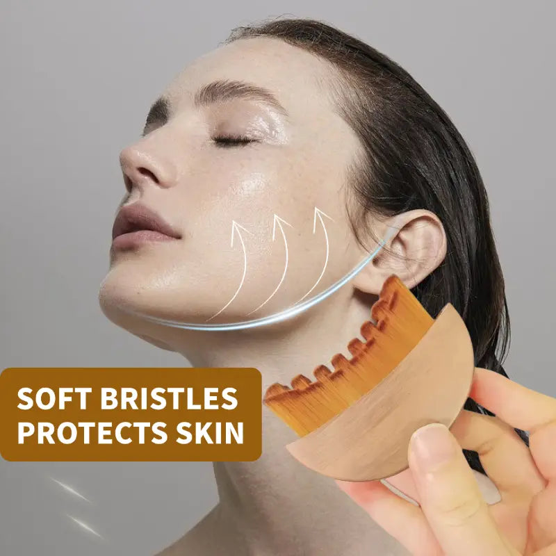 Face Lymphatic Contour Brush for Jawline & Chin Sculpting Dry Brushing Massager for Lymphatic Drainage & Facial Fatigue Relief Ergonomically Designed to Fit the Skin Precisely 1PCS Beauty Roller Daily