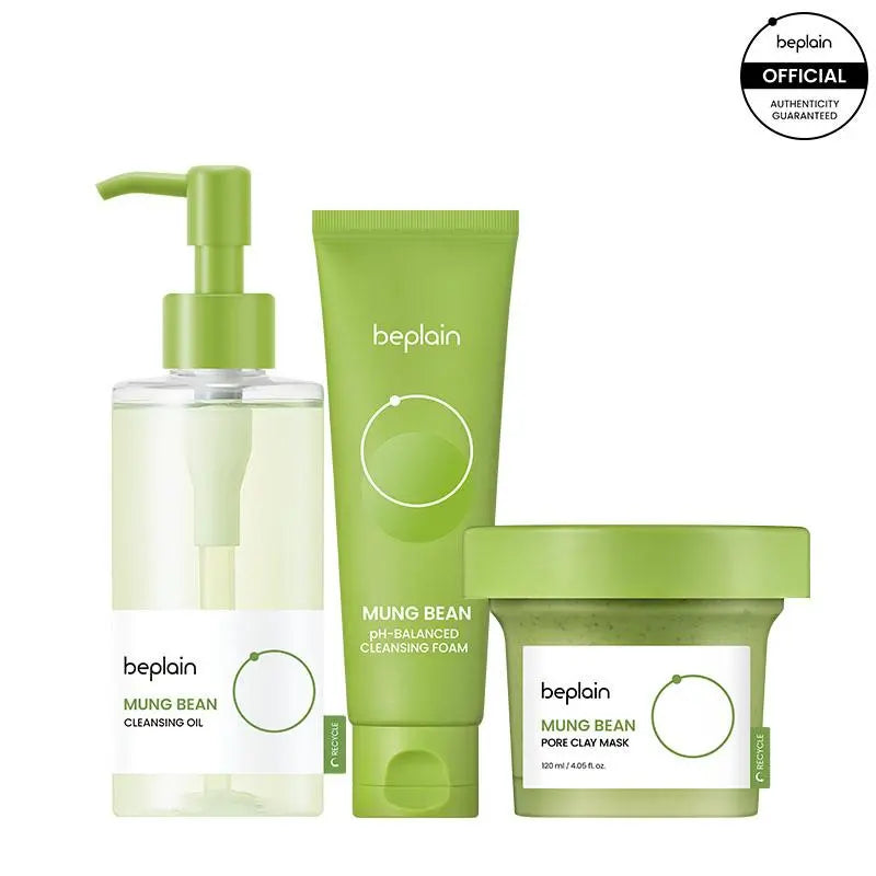 [Beplain Official] Korean No.1 Pore-Cleansing Trio | Facial | Skin Repair | Cleansing Oil | Korean Skincare | Foam | Clay Mask | Glow Kit | Special Porecare Calming