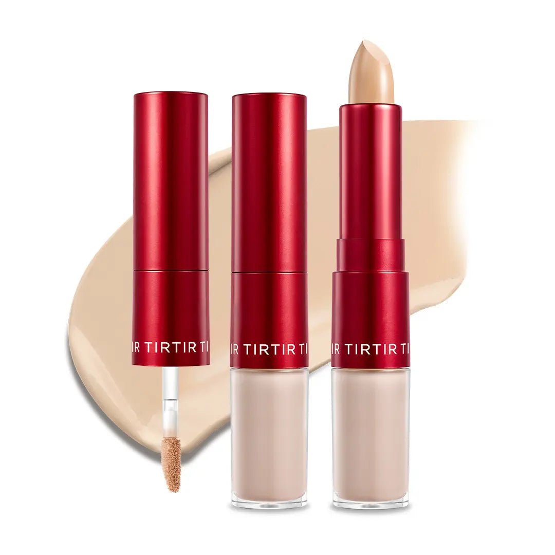 [TIRTIR Official] Glide & Hide Dual Concealer and Foundation 2-In-1 Stick L Lightweight Coverage, Flawless Makeup Cosmetic Foundation Stick