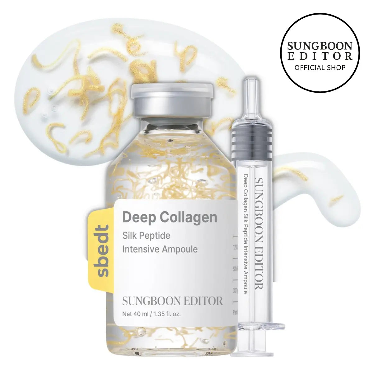[Sungboon] Silk Lifting Peptide Ampoule | Wrinkle Care | Face-Lift at Home Serum with Peptides & Deep Collagen | Plumping, Smooth, anti Aging Korean Skincare (30Ml)