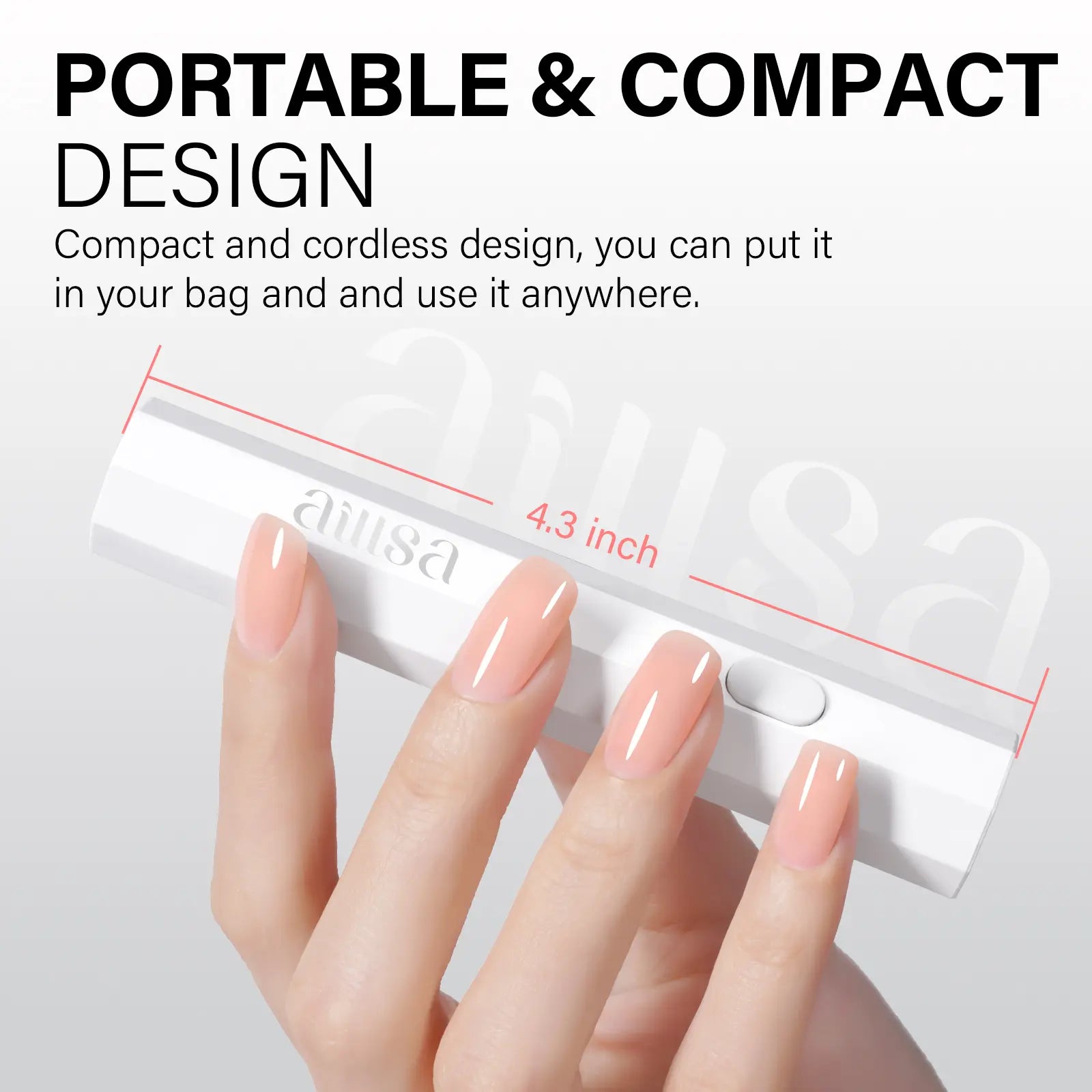 Aillsa Glamhold Solid Nail Glue Set, Handheld UV Lamp for Press on Nails, Clear Nail Tips and Gel X Nail Glue Long-Lasting Strong Adhesion Solid Gel DIY Fall Nail Art Home, UV Light Cured Needed