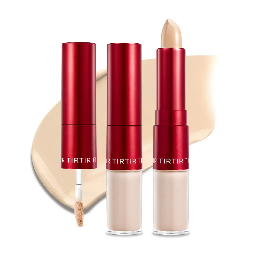 [TIRTIR Official] Glide & Hide Dual Concealer and Foundation 2-In-1 Stick L Lightweight Coverage, Flawless Makeup Cosmetic Foundation Stick