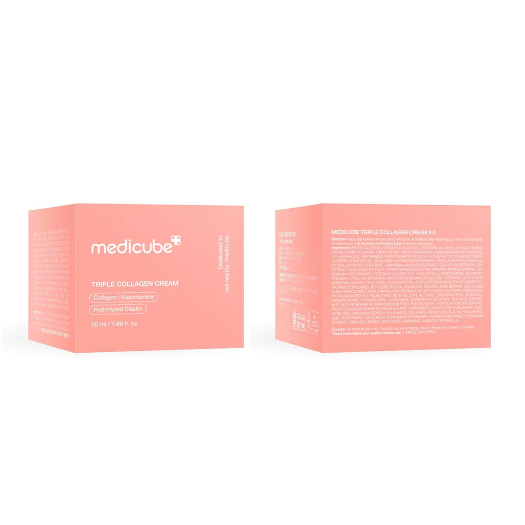 Medicube Triple Collagen Cream Hydrating Firming Moisturizer with Shea Butter Wrinkle Care Boosts Elasticity Korean Skincare