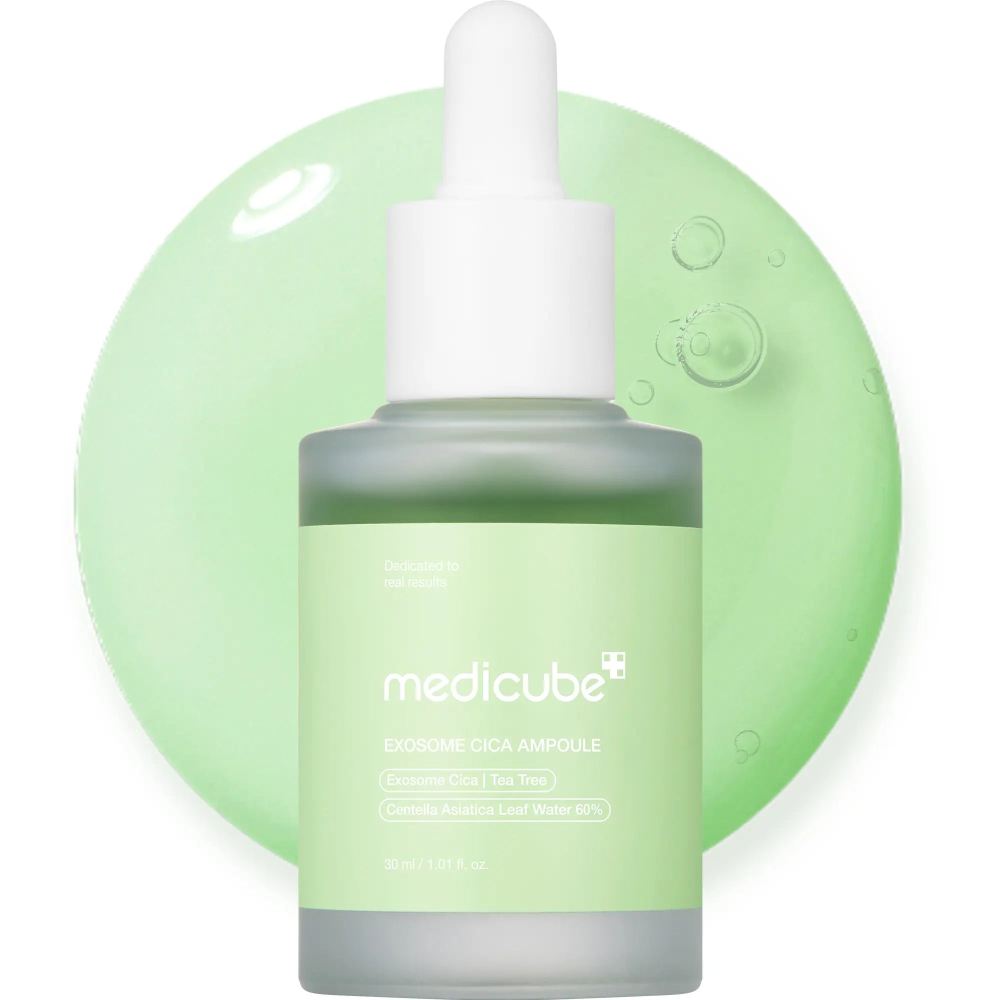 [Medicube] Exosome Cica Tea Tree Calming Ampoule for All Skin Type | Skin Texture, Low-Irritating, Moisturizing & Soothing Serum | Korean Skincare | 30Ml