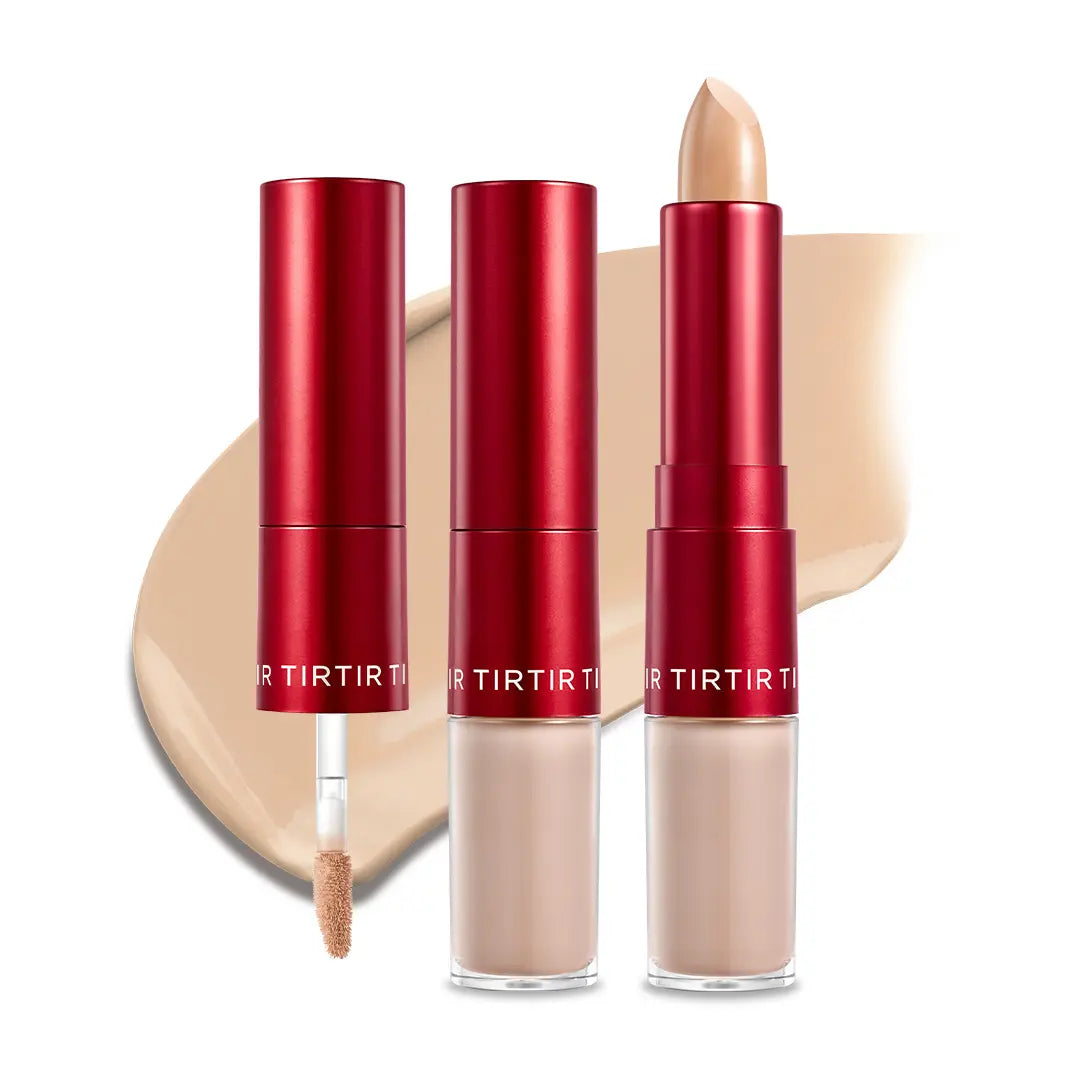 [TIRTIR Official] Glide & Hide Dual Concealer and Foundation 2-In-1 Stick L Lightweight Coverage, Flawless Makeup Cosmetic Foundation Stick