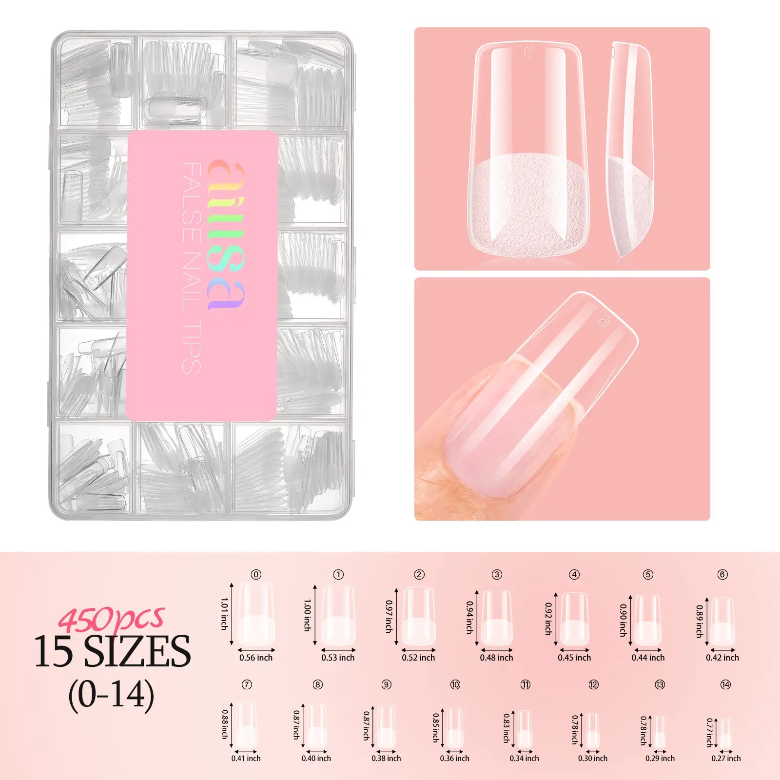 Aillsa Glamhold Solid Nail Glue Set, Handheld UV Lamp for Press on Nails, Clear Nail Tips and Gel X Nail Glue Long-Lasting Strong Adhesion Solid Gel DIY Fall Nail Art Home, UV Light Cured Needed