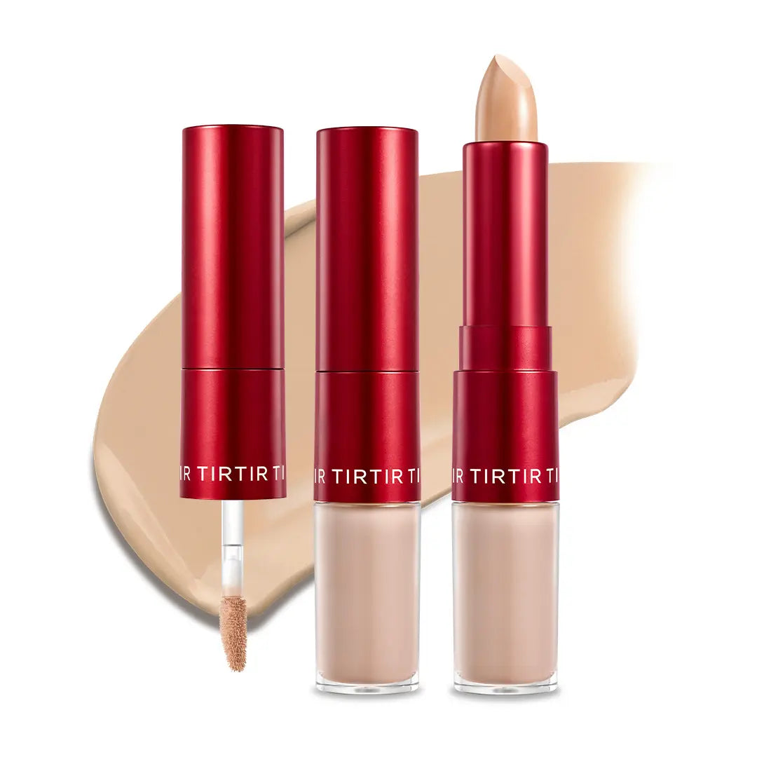 [TIRTIR Official] Glide & Hide Dual Concealer and Foundation 2-In-1 Stick L Lightweight Coverage, Flawless Makeup Cosmetic Foundation Stick