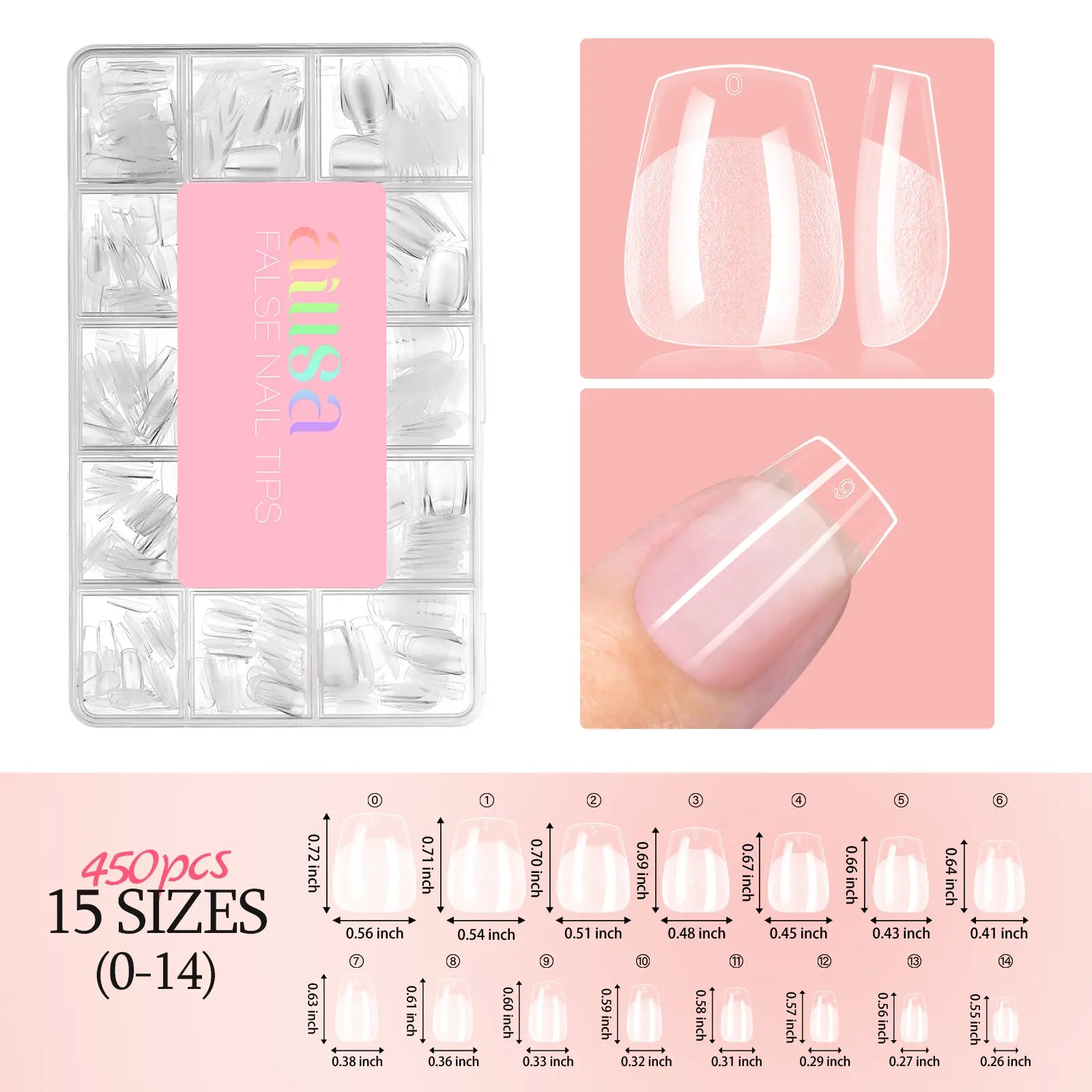 Aillsa Glamhold Solid Nail Glue Set, Handheld UV Lamp for Press on Nails, Clear Nail Tips and Gel X Nail Glue Long-Lasting Strong Adhesion Solid Gel DIY Fall Nail Art Home, UV Light Cured Needed